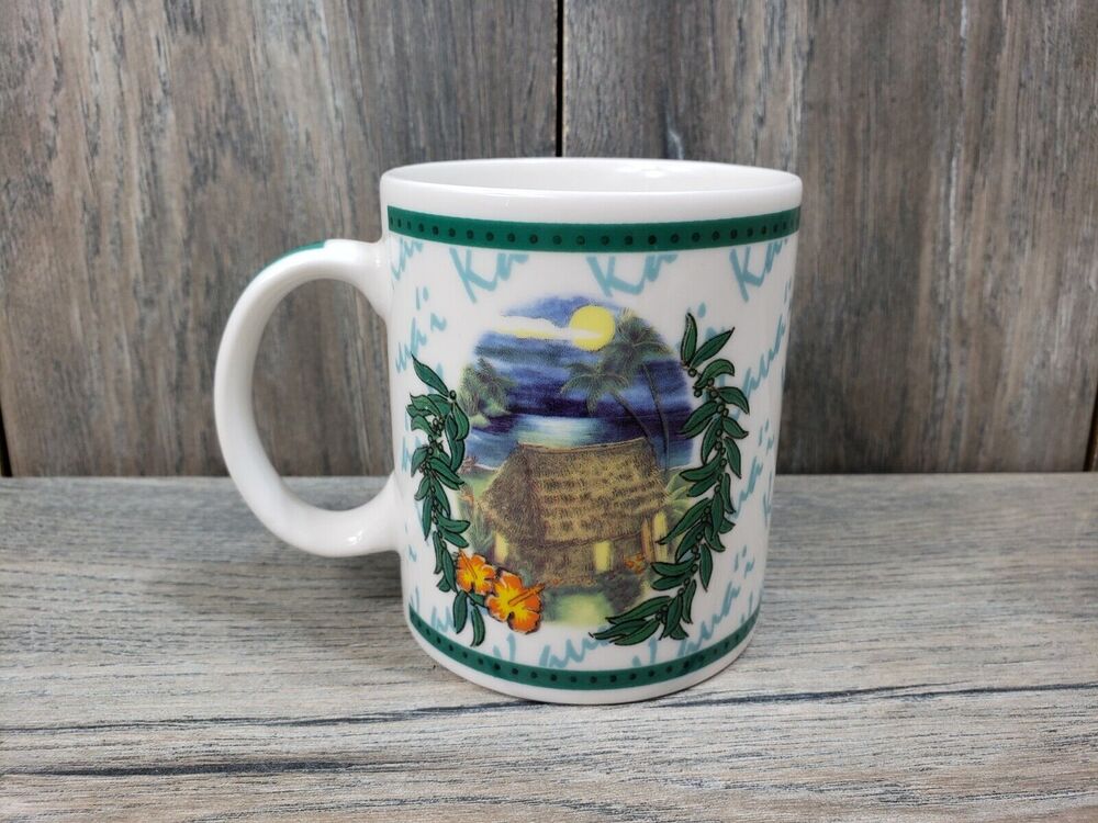 Hilo Hattie Kauai Hawaii Mug 2002 Island Heritage Tropical 10oz